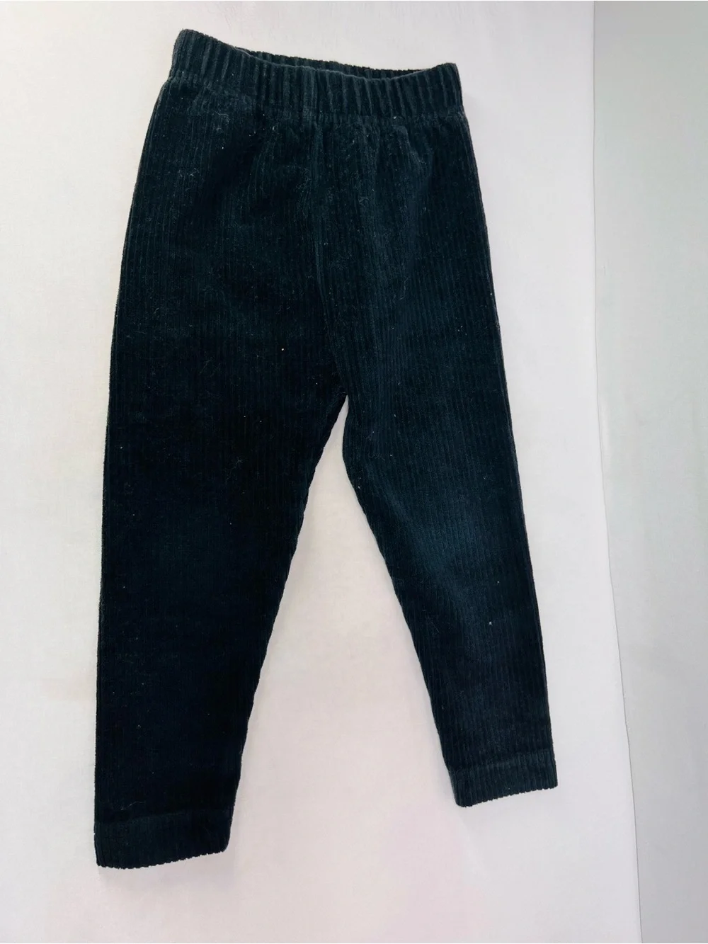 Kids Black velour Elastic Waist‎ Pants
